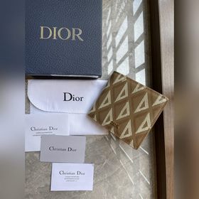 Кожаный кошелек Dior для мужчин, модель № 027 , изготовлен из гла