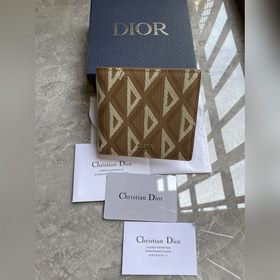 Кожаный кошелек Dior для мужчин, модель № 027 , изготовлен из гла
