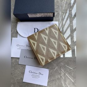 Кожаный кошелек Dior для мужчин, модель № 027 , изготовлен из гла
