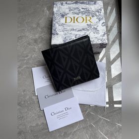 Кожаный бумажник Dior для мужчин, модель № 027 , изготовлен из гл