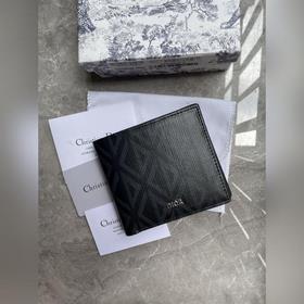 Кожаный бумажник Dior для мужчин, модель № 027 , изготовлен из гл