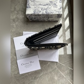 Мужской кошелек Dior, модель BBH027, , синий узор Dior Oblique в 