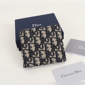 Кожаный кошелек Dior для мужчин, модель BBH027, , из ткани Dior O