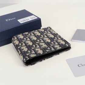 Кожаный кошелек Dior для мужчин, модель BBH027, , из ткани Dior O