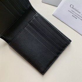Мужской кошелек Dior, модель BBH027, , синий узор Dior Oblique в 