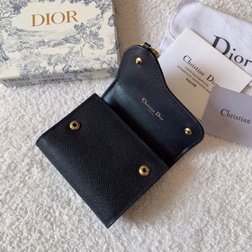 Кожаный кошелек Dior с тремя складками, модель S5613 Эта сумка им