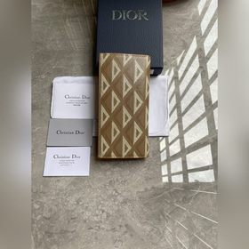 Мужской портфель Dior, модель Z0BBC002 Коричневый CD Diamond узор