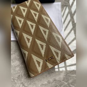 Мужской портфель Dior, модель Z0BBC002 Коричневый CD Diamond узор