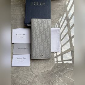 Мужской портфель Dior, серый, артикул Z0BBC002 Кожа с принтом Obl