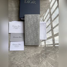 Мужской портфель Dior, серый, артикул Z0BBC002 Кожа с принтом Obl