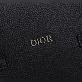 DIOR Мужской портфель Модель： 1ESSH186UMJ Кожа Черный с принтом 