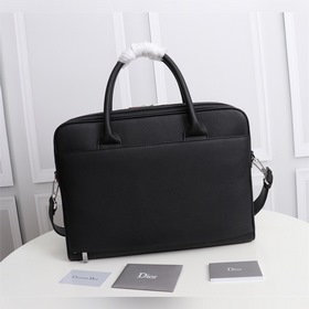 DIOR Мужской портфель Модель： 1ESSH186UMJ Кожа Черный с принтом 