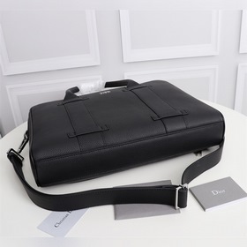 DIOR Мужской портфель Модель： 1ESSH186UMJ Кожа Черный с принтом 
