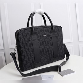DIOR портфель Модель： 1ESSH186UMJ Черный тканый Черный принт Obl