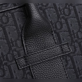 DIOR портфель Модель： 1ESSH186UMJ Черный тканый Черный принт Obl