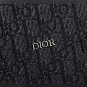 DIOR портфель Модель： 1ESSH186UMJ Черный тканый Черный принт Obl
