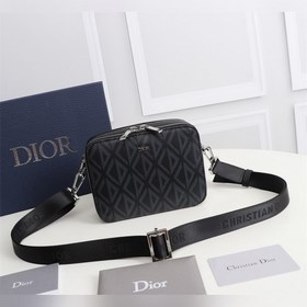 Мужская сумка через плечо Dior  Модель： 2OBBC119YSE (черная гла