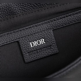 Мужская сумка через плечо DIOR Модель： 1ADME130YKS Черный кожаный