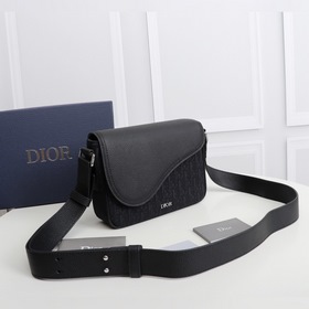Мужская сумка через плечо DIOR Модель： 1ADME130YKS Черный тканый 