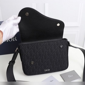 Мужская сумка через плечо DIOR Модель： 1ADME130YKS Черный тканый 