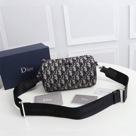 Dior ROLLER DIOR OBLIQUE Мужская сумка через плечо/цилиндрическая