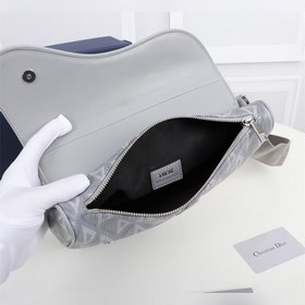 Сумка Dior Модель： 1ADPO093 (гладкая кожа серого цвета) Эта сумка