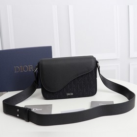 Мужская сумка через плечо DIOR Модель： 1ADME130YKS Черный тканый