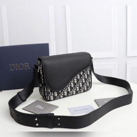 DIOR Мужская сумка через плечо Модель： 1ADME130YKS Абрикосовый с