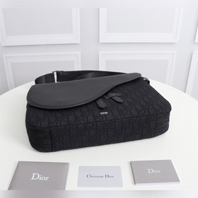 DIOR Мужская сумка через плечо Модель： 1ADME113YKS Черный узор Ч