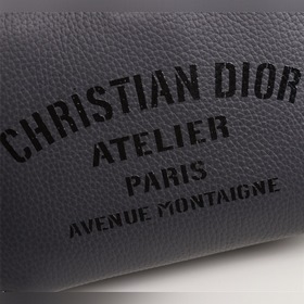 Мужская сумка через плечо DIOR Модель： 1PUBC119 Серый кожа с черн