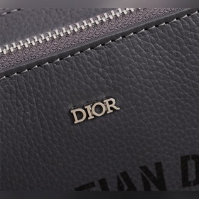 Мужская сумка через плечо DIOR Модель： 1PUBC119 Серый кожа с черн