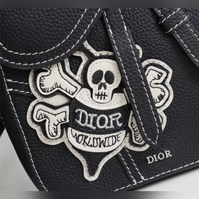 Сумка Dior через плечо  Модель： 1ADPO171 Вышивка виде пчелы Чер