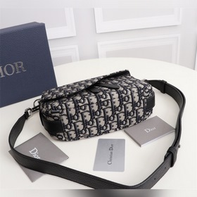 DIOR Мужская сумка через плечо, сумка-седло Модель： 1ADHO019YKY_