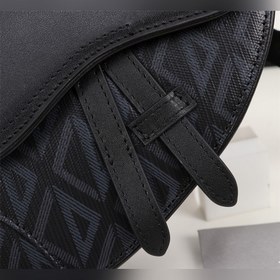 Сумка Dior Saddle Модель： 1ADPO022 (гладкая кожа черного цвета) 