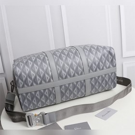 Dior Lingot 50 чемодан Модель： 1ADDU115YKY_H27E Серый холст Сумк
