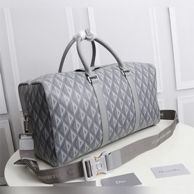 Dior Lingot 50 чемодан Модель： 1ADDU115YKY_H27E Серый холст Сумк