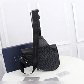 DIOR Сумка на грудь Сумка-седло Модель： 1ADPO093 (гладкая кожа ч
