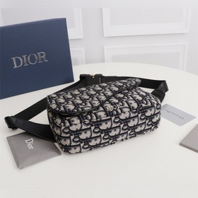 DIOR Поясная сумка-седло Модель： 1ADPO223YKY_H27E Эта сумка-поясн