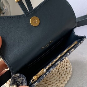 Dior Saddle Oblique Сумка-пояс из парусины с узором «фейерверк» 