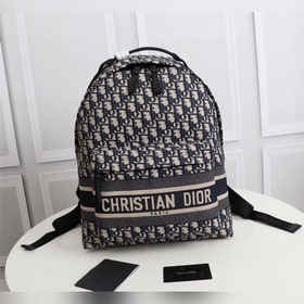 Dior DIORTRAVEL Рюкзак с принтом из синей технологичной ткани Мо