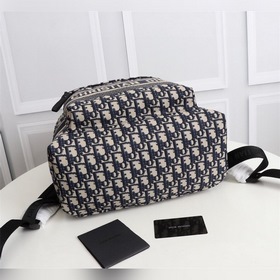 Dior DIORTRAVEL Рюкзак с принтом из синей технологичной ткани Мо