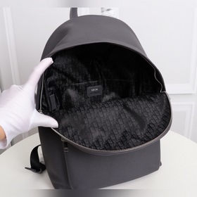 Мужской рюкзак Dior OBLIQUE Модель： 1ESBA088 (серый с шелкографи