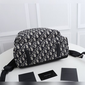Dior Мужской рюкзак OBLIQUE Модель： 1VOBA088 (абрикосовый с узоро