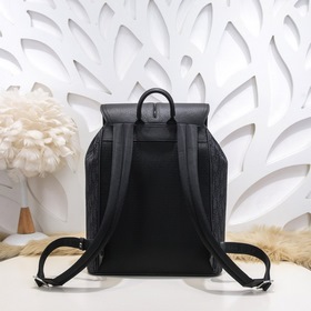 Dior - Новый мужской рюкзак из черной ткани с кожей, модель D9671