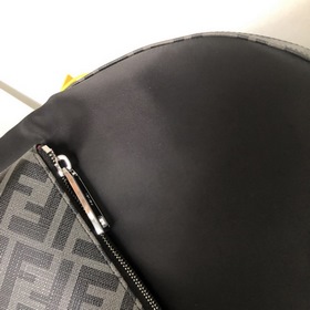 FENDI 2022-1 Черный Новый мужской рюкзак с двойным логотипом F С