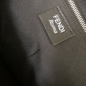 FENDI 2022-1 Черный Новый мужской рюкзак с двойным логотипом F С