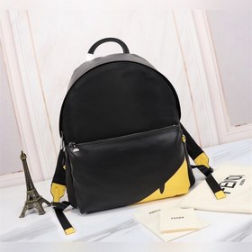 FENDI Рюкзак с желтыми углами Артикул： 668568 Материал： водонепр