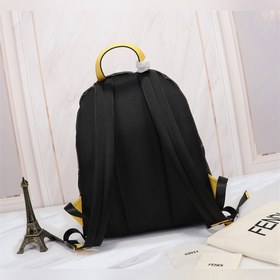 FENDI Рюкзак с желтыми углами Артикул： 668568 Материал： водонепр