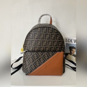 FENDI Модель 2034-1 черный Новый мужской рюкзак с двойным логоти