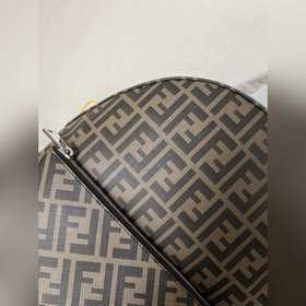 FENDI Модель 2034-1 черный Новый мужской рюкзак с двойным логоти